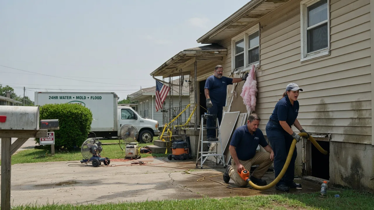 Water Damage Repair in Offerle, KS near me